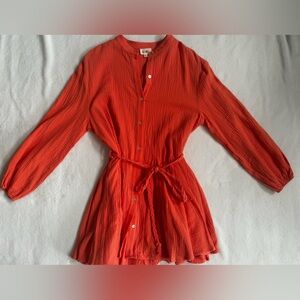 Cotton dress - Peach